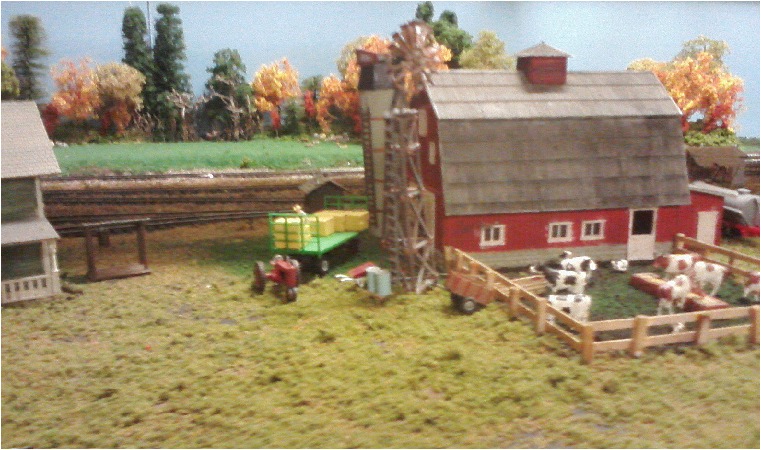 A highly detailed farm